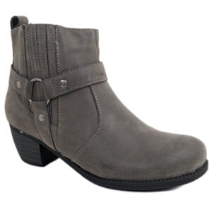 NEW Easy Street Women's Chicory Boots Gray/Gunmetal Size 5.5 M Western Bootie